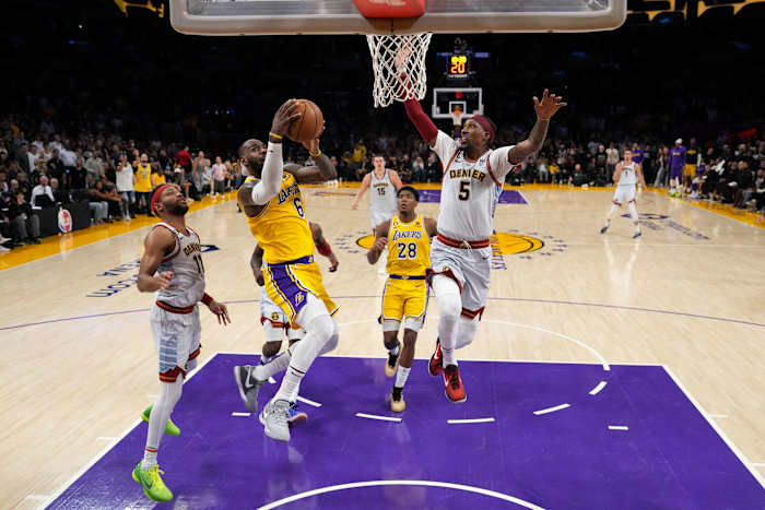 lebron james kentavious caldwell pope bruce brown rui hachimura nikola jokic nuggets